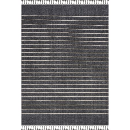 Ren Wil 2-1/2' x 10' Polypropylene Striped Indoor Rectangular Area Rug Navy / Gray