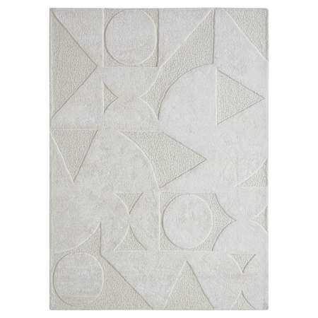 Ren Wil Mosaico 9-3/4' x 13' Viscose Geometric Indoor Rectangular Area Rug Ivory