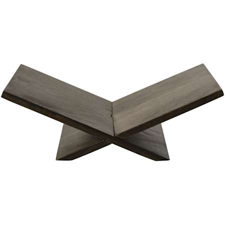 Ren Wil Ocra Mango and Wood Book Pedestal Walnut