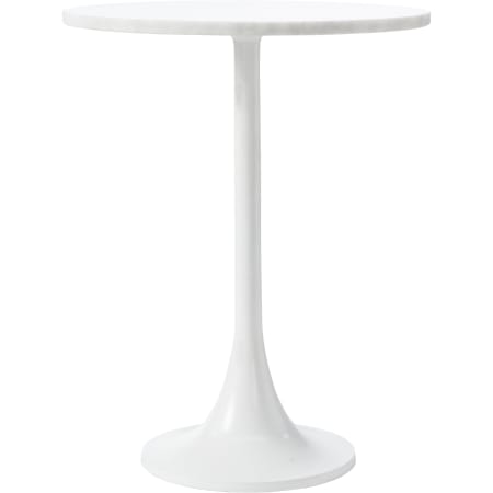 Ren Wil Alina 18" Diameter Aluminum Table White