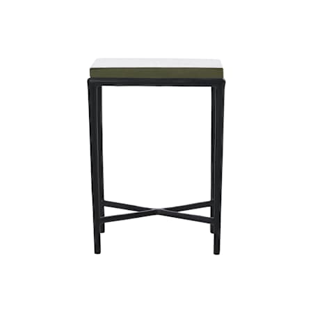 Ren Wil Aria 15" Wide Aluminum Table Black