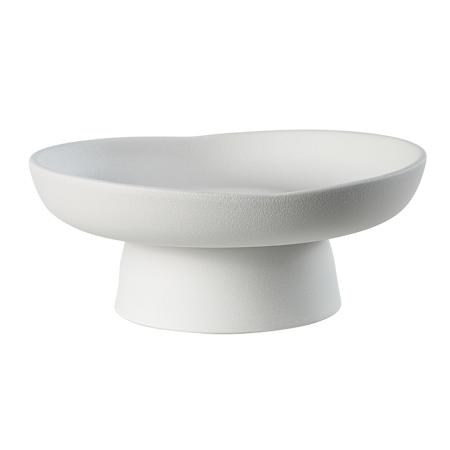 Ren Wil Malabo 12" Wide Indoor Porcelain Ceramic Bowl Matte Off-White