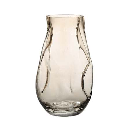 Ren Wil Tawny 7" Wide Indoor Mouth Blown Glass Vase Beige