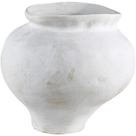 Ren Wil Elia 10-1/4" Wide Terracotta Vase Antique White