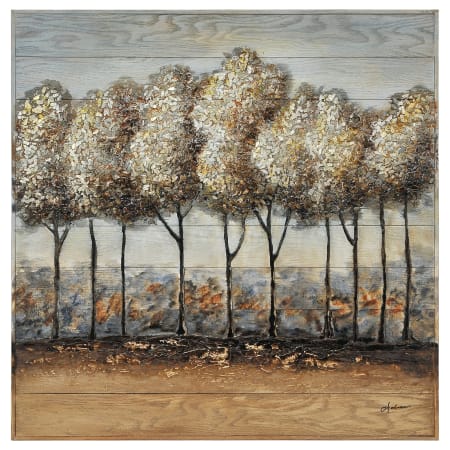 Ren Wil Country Side 40" X 40" Hand Painted Wood Wall Decor Trees Landscape na