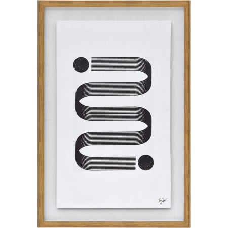 Ren Wil Elsie 36" x 24" Framed Abstract Drawing Print Black