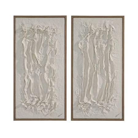 Ren Wil Volterra 40" x 20" Framed Abstract Mixed Media Print White