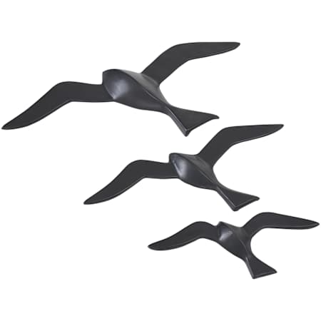 Ren Wil Stevens Aluminum Animals Sculpture - Set of 3 Black