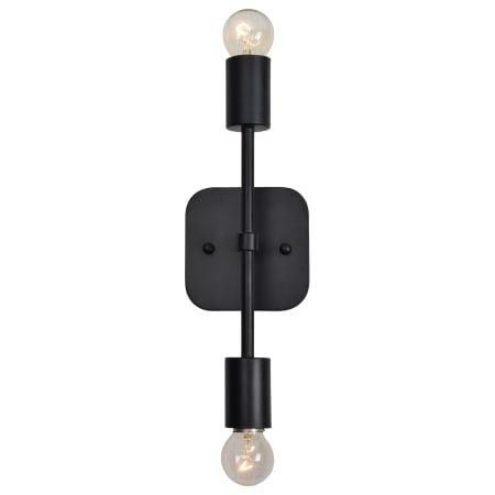 Ren Wil Albany I 2 Light 13" Tall Wall Sconce Matte Black