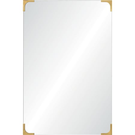 Ren Wil 24" W x 36" H Rectangular Bathroom Mirror Antique Brass
