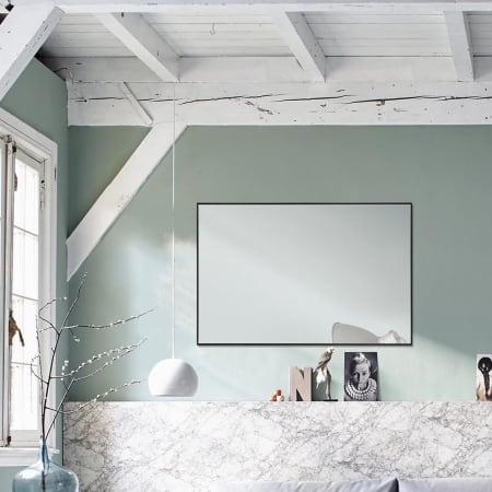 Ren Wil Vale Mirror 21" W x 32" H Rectangular Framed Bathroom Mirror Charcoal Grey