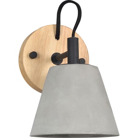 Ren Wil Turtle Bay Wall Sconce Concrete Grey / Natural Wood
