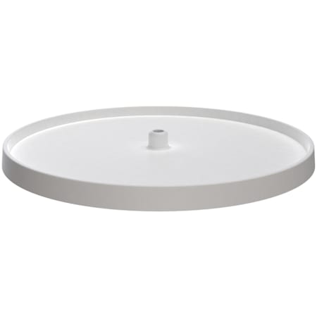 Rev-A-Shelf Value Line Polymer Single Shelf 28" Full Circle Lazy Susan - Shelf Only White