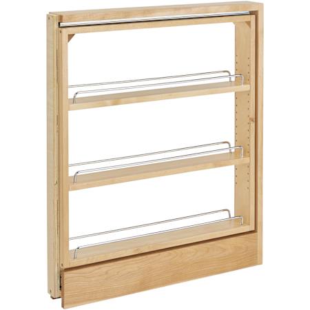 Rev-A-Shelf Wood Classics Skinny 3" Pull Out Between Cabinet Filler Slide Out Organizer Maple