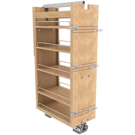 Rev-A-Shelf Wood Classics 11"W Maple Tall Cabinet Pull Out Pantry Cabinet Storage Organizer with Soft Close Maple