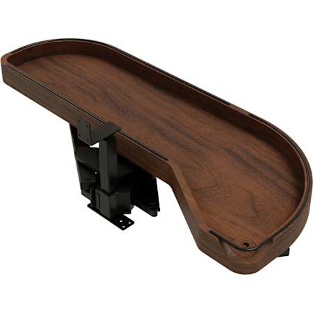 Rev-A-Shelf Craftsman 33" W Solid Walnut Single-Tier Girasolo with Soft-Close for 12" Right Door / Blind Left Corner Cabinets Matte Dark Brown