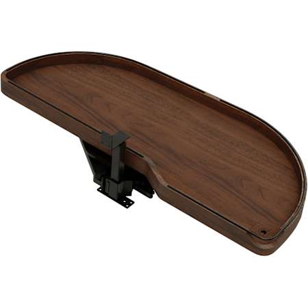 Rev-A-Shelf Craftsman 38" W Solid Walnut Single-Tier Girasolo with Soft-Close for 18" Right Door / Blind Left Corner Cabinets Matte Dark Brown