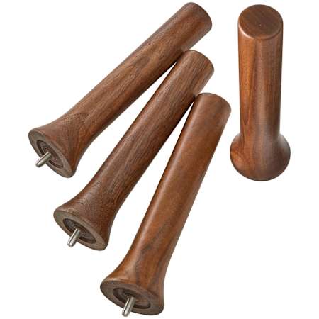 Rev-A-Shelf Wood Classics 6-1/2" Walnut Pegs for Wood Peg Boards - Pack of 4 Walnut