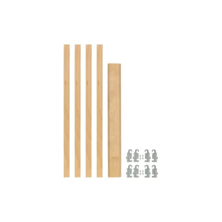 Rev-A-Shelf 8 x Stackable 27-1/4 x 1-1/8 Inch Wood Pilaster System Uprights Light Brown
