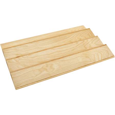 Rev-A-Shelf Wood Classics 33-1/8" Trim to Fit Angled Drop In Spice Drawer Organizer Insert Maple