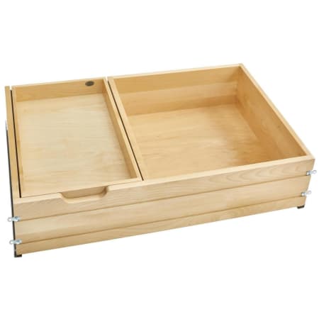 Rev-A-Shelf Wood Classics 34-1/2"W Soft Close Two Tier Deep Drawer Pull Out Kitchen Storage / Organizer Maple