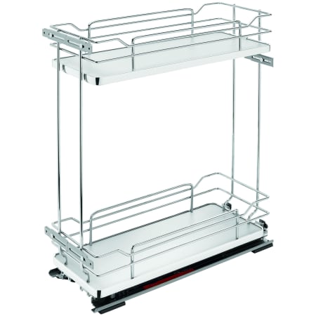 Rev-A-Shelf Contemporary 10-1/4"W Two Tier Solid Surface Pull Out Cabinet Organizer Shelves with Soft Close Gray