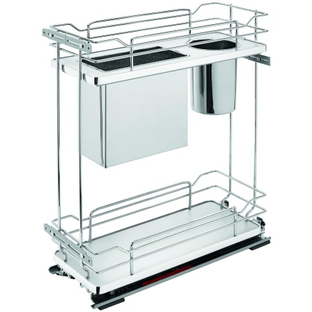 Rev-A-Shelf Contemporary 10-1/4"W Soft Close Two Tier Knife Block Utensil Cabinet Organizer Gray