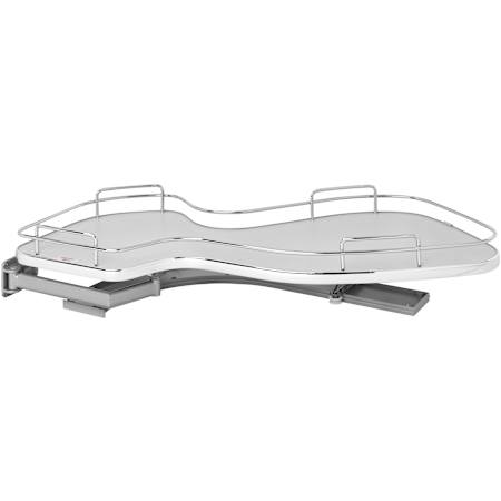 Rev-A-Shelf Contemporary 33" Slide Out Pivot Cloud Lazy Susan Blind Corner Organizer for Blind Right Cabinet Gray