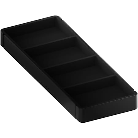 Rev-A-Shelf Edge 13-1/16" Deep 4-Compartment Tray Organizer for 16" Depth Edge Modular Closet Systems Manganese
