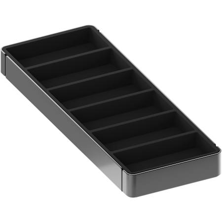 Rev-A-Shelf Edge 16-1/4" Deep 6-Compartment Tray Organizer for 20" Depth Edge Modular Closet Systems Manganese