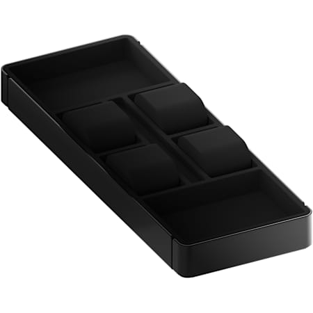 Rev-A-Shelf Edge 13-1/16" Deep 6-Compartment Jewelry Organizer with Watch Holder for 20" Depth Edge Modular Closet Systems Manganese