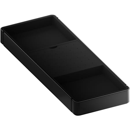 Rev-A-Shelf Edge 12-1/16" Deep 3-Compartment Jewelry Organizer with Earring Holder for 16" Depth Edge Modular Closet Systems Manganese