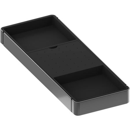 Rev-A-Shelf Edge 16-1/4" Deep 3-Compartment Jewelry Organizer with Earring Holder for 20" Depth Edge Modular Closet Systems Manganese