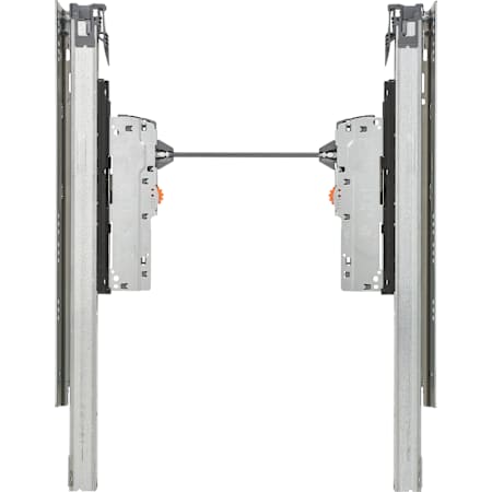 Rev-A-Shelf LEGRABOX 9" Tip On Blumotion Hardware Kit for Touch Open Pull Out Trash Cans - 15" Base Cabinets Gray