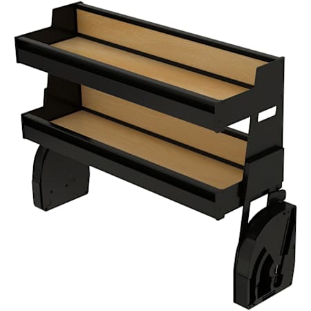 Rev-A-Shelf Modern 34-3/4" Wide Pull or Swing Out Shelf with Shelves Black