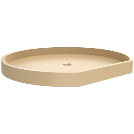 Rev-A-Shelf Classic 1 Shelf 22" D Shaped Lazy Susan with Center Chrome Hub - Shelf ONLY Almond