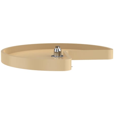 Rev-A-Shelf Classic 1 Shelf 24" Kidney Shaped Lazy Susan with Center Chrome Hub - Shelf ONLY Almond