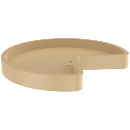 Rev-A-Shelf Classic 18" Polymer Kidney 1-Shelf Lazy Susan Shelf for Corner Wall Cabinets (No Post Included) Almond