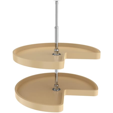 Rev-A-Shelf Classic 2 Tier 28" Kidney Corner Lazy Susan for Corner Base Cabinets Almond