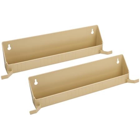 Rev-A-Shelf Sink Classics Set of (2) - 15-1/2" Polymer Tip Out Sink Sponge Trays with Tab Stops for Sink Base Cabinets - Hinges Sold Separately Almond