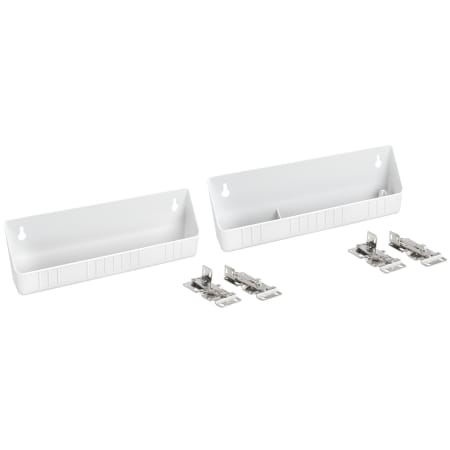 Rev-A-Shelf Sink Classics Set of (2) - 11"W Polymer Trim To Fit Tip Out Sink Sponge Trays with Hinges for Sink Base Cabinets White
