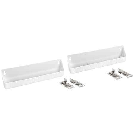 Rev-A-Shelf Sink Classics Set of (2) - 14"W Polymer Tip Out Sink Sponge Trays with Hinges for Sink Base Cabinets White