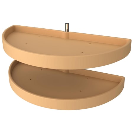 Rev-A-Shelf Classic 2 Tier 33" W Half Moon Pivot Lazy Susan for Blind Corner Cabinets Almond