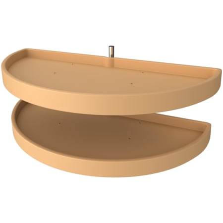 Rev-A-Shelf Classic 2 Tier 39" Half Moon Pivot Lazy Susan for Blind Corner Cabinets Almond