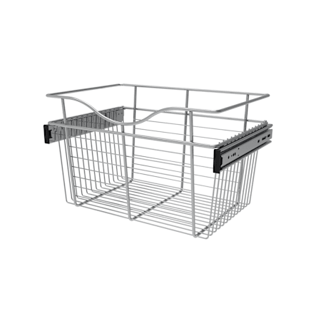 Rev-A-Shelf Classic Closet Pack of (3) 11" Tall Wire Pullout Basket for 12" Deep Closet Polished Chrome