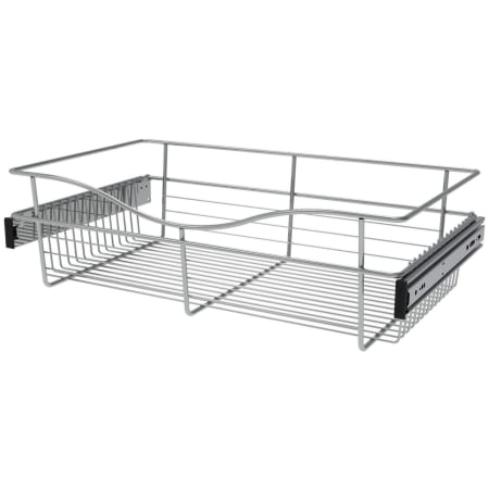 Rev-A-Shelf Classic Closet 24"W x 14"D x 7"H Sliding Pull Out Deep Closet Storage Basket for Custom Closet Systems Chrome