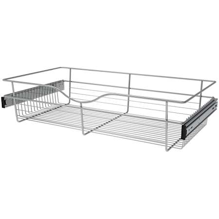 Rev-A-Shelf Classic Closet 30"W x 16"D x 7"H Slide Out Pull Out Closet Basket Drawer for Custom Closet Systems Chrome
