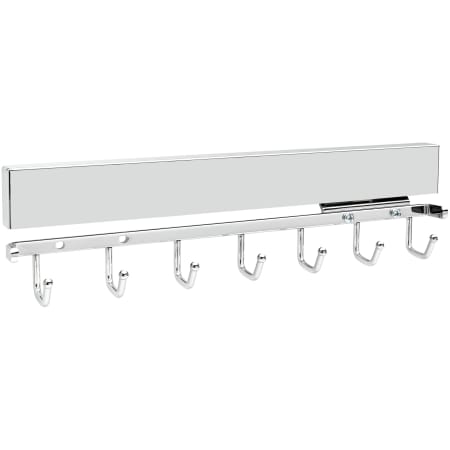 Rev-A-Shelf Sidelines Classic Closet 13-3/4" Deluxe Slide Out Belt Rack with 7 Hooks for Custom Closet Systems Chrome