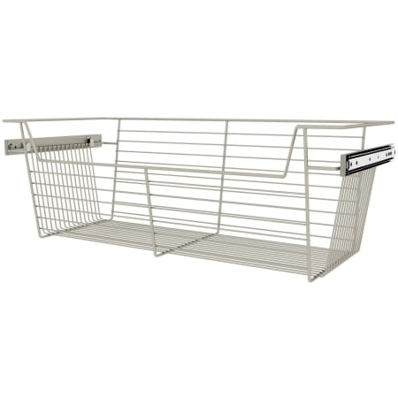 Rev-A-Shelf Classic 30"W x 13"D x 10-1/2"H Slide Out Pull Out Closet Basket for Custom Closet Systems Satin Nickel