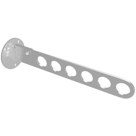 Rev-A-Shelf Sidelines 11" Long Adjustable Foldable 6 Slot Wall / Door Valet Clothes Rod Hook for Laundry / Closet Storage Chrome